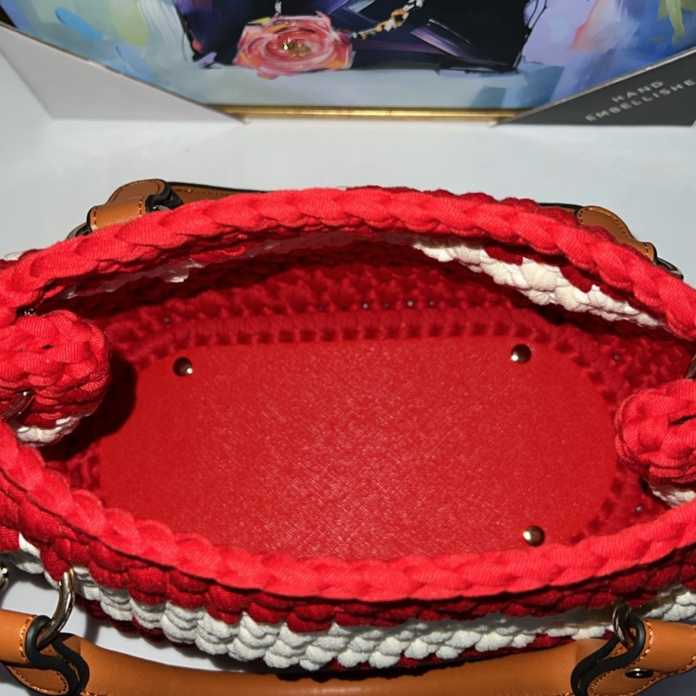 Hand Crafted Top Handle Shoulder Bag - Picture 10 of 17